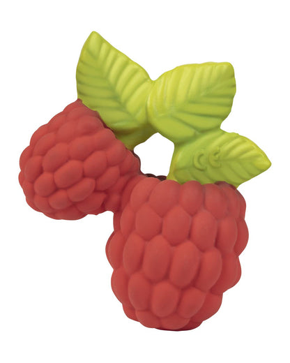 Oli & Carol Valery The Raspberry-Natural Rubber Teether-Soft & Flexible-0M+