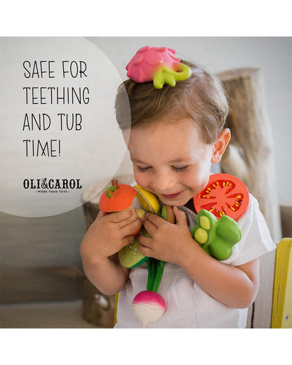 Oli & Carol Wally The Watermelon-Natural Rubber Teether-Soft & Flexible-0M+