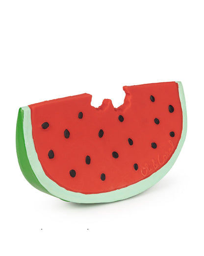 Oli & Carol Wally The Watermelon-Natural Rubber Teether-Soft & Flexible-0M+