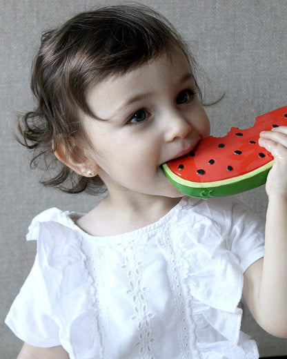 Oli & Carol Wally The Watermelon-Natural Rubber Teether-Soft & Flexible-0M+