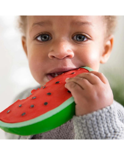 Oli & Carol Wally The Watermelon-Natural Rubber Teether-Soft & Flexible-0M+