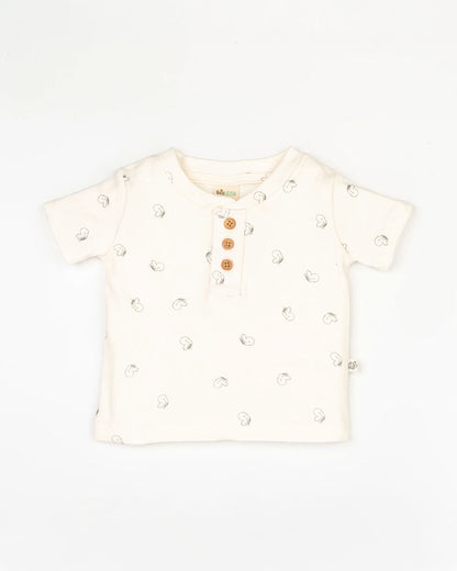 Beelittle White & Black Top & Shorts Set-Tiny Bucks-Cotton-For Infants