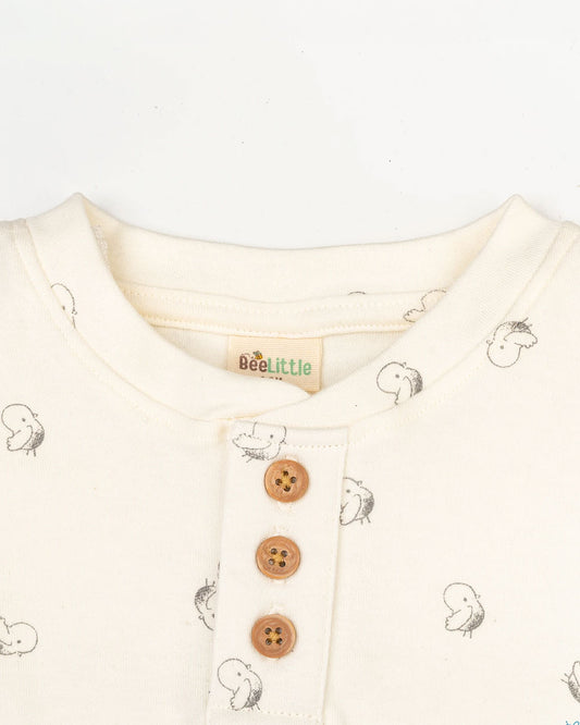 Beelittle White & Black Top & Shorts Set-Tiny Bucks-Cotton-For Infants