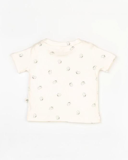 Beelittle White & Black Top & Shorts Set-Tiny Bucks-Cotton-For Infants