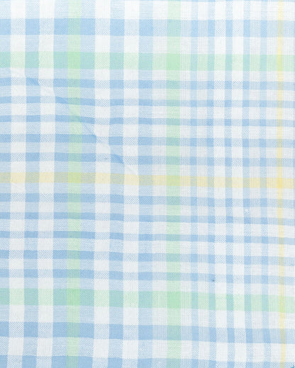 Beelittle Cyan Green Top & Shorts Set-Colorful Checks-Organic Cotton-For Infants