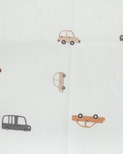Beelittle Light Blue Shirt-Tiny Cars-Cotton-For Infants