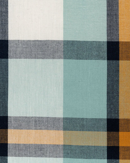 Beelittle Sea Green Shirt-Vintage Checks-Cotton-For Infants