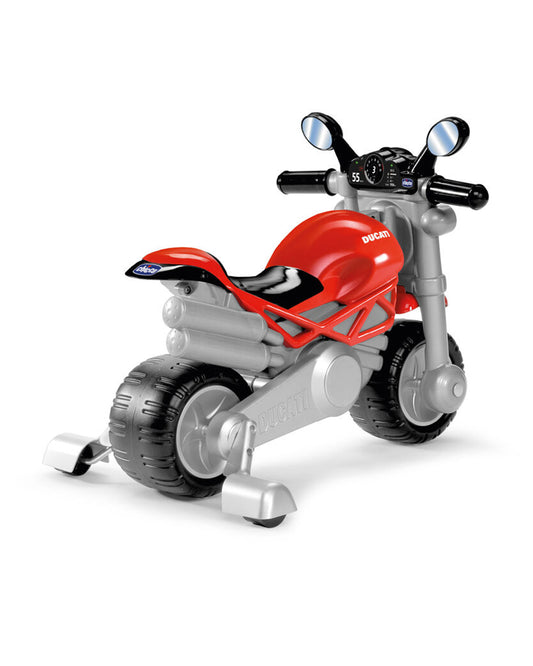 Chicco Toy Ducatti Monster Ride On-Removable Side Wheels-Push Along Toy-For 1.5 to 5 Years