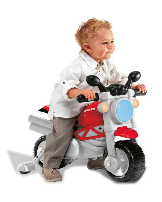 Chicco Toy Ducatti Monster Ride On-Removable Side Wheels-Push Along Toy-For 1.5 to 5 Years
