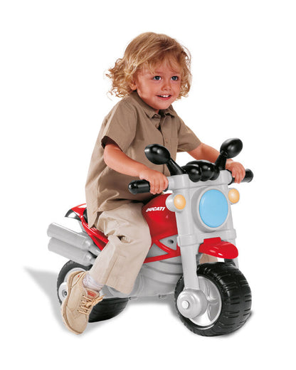 Chicco Toy Ducatti Monster Ride On-Removable Side Wheels-Push Along Toy-For 1.5 to 5 Years