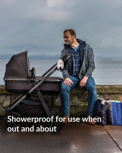 Rockit Rocker-Portable Stroller Rocker-Soothing 60 Minute Rocking Cycle-Adjustable Speed Dial-Requires Battery-White