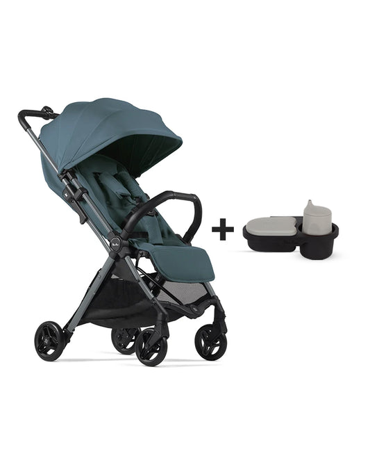 Silver Cross Jet 5-World's First Cabin Approved Stroller-With Snack Tray, Rain Cover & Travel Bag-One Motion Fold-Pram for 0 to 4Y (Upto 22 Kg)-Mineral