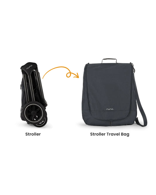 Nuna TRIV Next Stroller -With Cup Holder-Includes Travel Bag, Rain Cover & Post Adaptors-Reversible Seat-One Hand Fold-Pram for 0 to 4Y (Upto 22Kg)-Granite