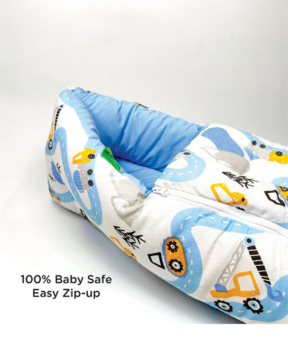 nuluv Baby Carrier Nest-100% Cotton With Antimicrobial & Hypoallergenic Filling-Transport-Newborn Bed