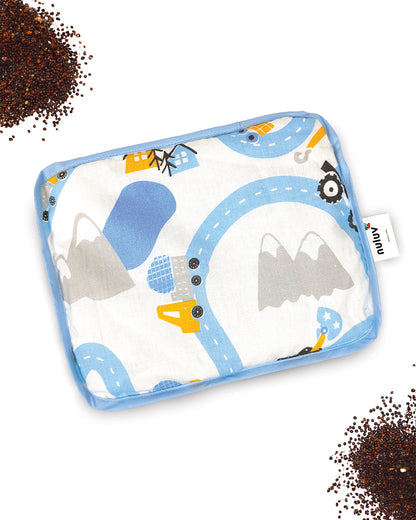 nuluv Baby Pillow-With Mustard Seeds Filling-Transport-For Infants