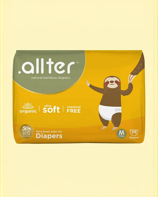 Allter Baby Explorer Taped Diapers-Medium (5-8Kg)-With Wetness Indicator