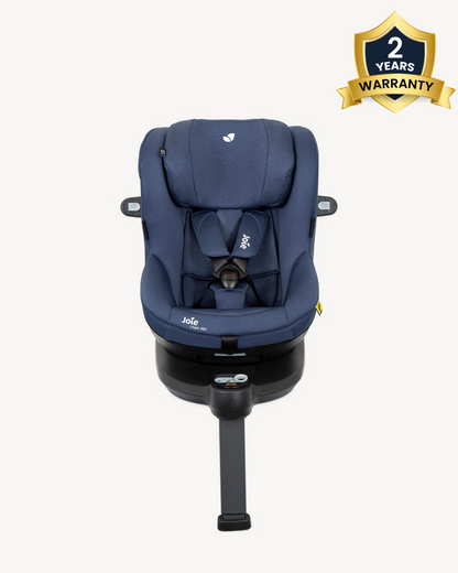 Joie i-Spin 360 Baby Car Seat-Convertible-(Front & Rear Facing)-6 Positions Recline-360 Degrees Rotation-2 Years Warranty-For 0 to 4Y (Upto 19 Kg)-Deep Sea