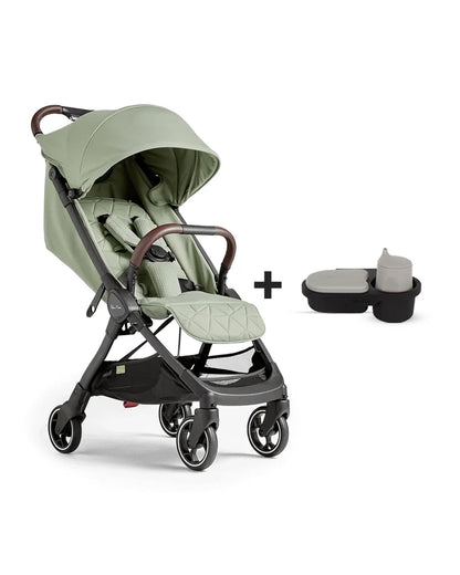 Silver Cross Clic Stroller-With Snack Tray-Cabin Friendly-One Hand Fold-For 0 to 4Y (Upto 22 kg)-Sage