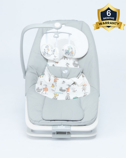 Joie Dreamer Rocker & Bouncer-3 Position Reclining Seat-2 Position Adjustable Leg Rest-With Removable & Rotating Toy Bar-Battery Operated-6 Months Warranty-Upto 9 Kg-In The Rain