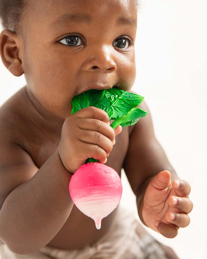 Oli & Carol Ramona The Radish-Natural Rubber Teether-Soft & Flexible-0M+