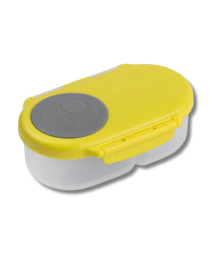 b.box Baby Birthday Feeding Set-Pack of 2-Snack Box & Spout Drink-Yellow