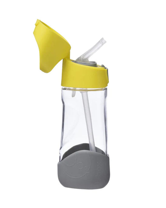 b.box Baby Birthday Feeding Set-Pack of 2-Snack Box & Spout Drink-Yellow