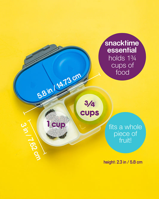 b.box Baby Birthday Feeding Set-Pack of 2-Snack Box & Spout Drink-Yellow