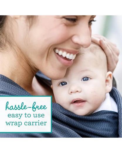 Infantino Hug & Cuddle Adjustable Hybrid Wrap Carrier-Pre Formed Wrap for Easy Wear-With Expandable Front Pocket-Waist Belt & Adjustable Padded Back Support-Upto 3 to 11.5 Kg-Black