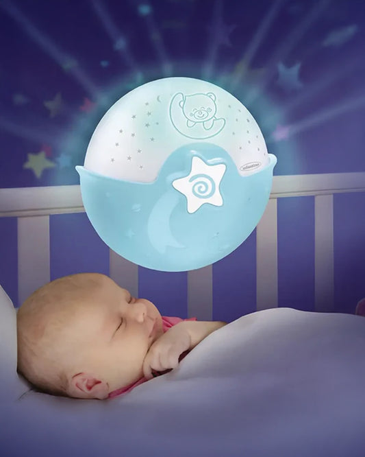 Infantino Watch Over Me Soothing Night Light, Projector & Bed Side Lamp-For a Calm Sleep-Blue-0M+