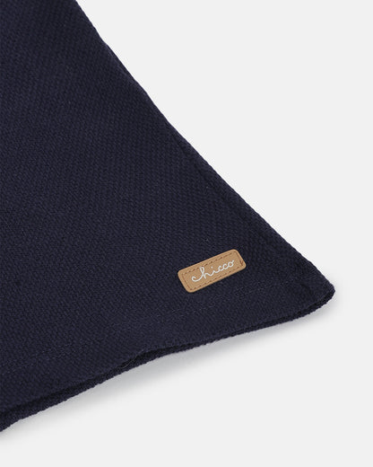 Chicco White & Blue Shirt & Shorts Set with Tie- Cotton-Solid-For Infants