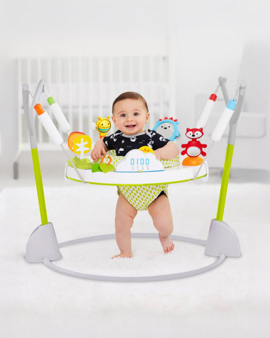 Skip Hop Baby Activity Jumper-Foldable-Light & Music Counter-360 Degree Rotating Seat-4M+