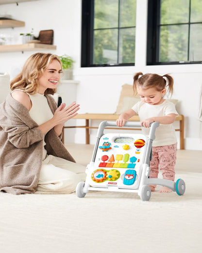 Skip Hop Musical Activity Walker-4 in 1 Convertible-Anti-Skid-40+ Play Features-6M+