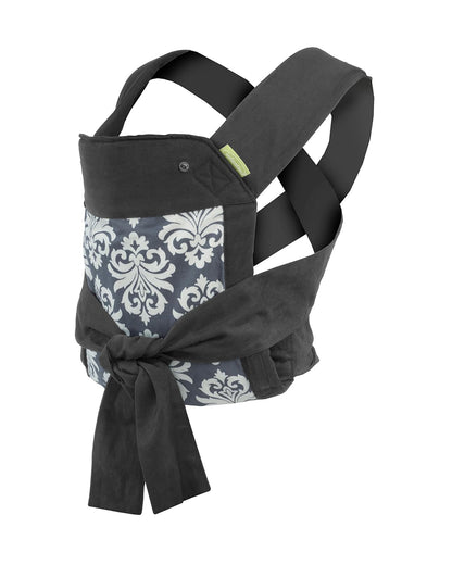 Infantino Sash Mei Tai Baby Carrier-3 Positions Carry-With Padded Shoulder Straps & Head Support-Includes Removable Hood-For 0M+ (3.6 to 16.3 Kg)-Black