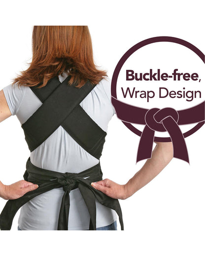 Infantino Sash Mei Tai Baby Carrier-3 Positions Carry-With Padded Shoulder Straps & Head Support-Includes Removable Hood-For 0M+ (3.6 to 16.3 Kg)-Black