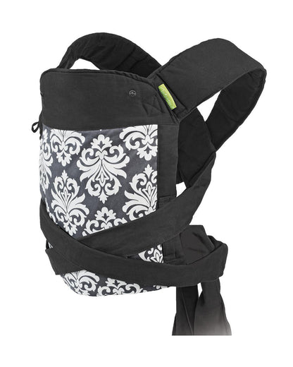 Infantino Sash Mei Tai Baby Carrier-3 Positions Carry-With Padded Shoulder Straps & Head Support-Includes Removable Hood-For 0M+ (3.6 to 16.3 Kg)-Black