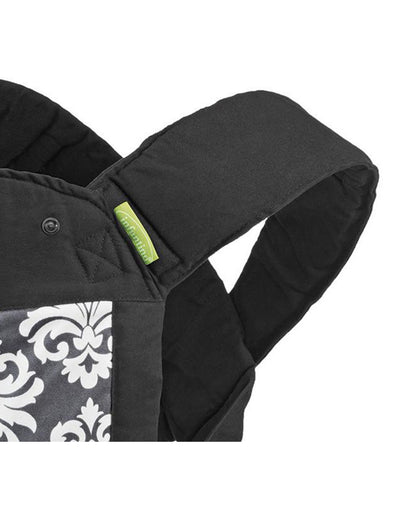 Infantino Sash Mei Tai Baby Carrier-3 Positions Carry-With Padded Shoulder Straps & Head Support-Includes Removable Hood-For 0M+ (3.6 to 16.3 Kg)-Black