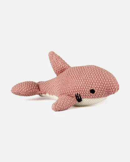 Bambini Coral Almond Tee Fish Knitted Soft Toy-Improves Tactile Stimulation-Plush Cuddly Toy For Newborn