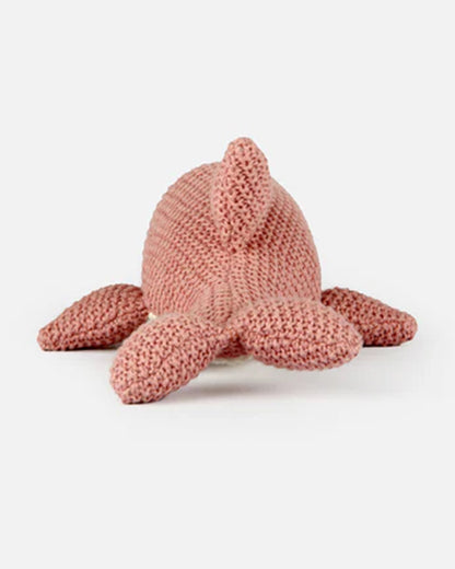 Bambini Coral Almond Tee Fish Knitted Soft Toy-Improves Tactile Stimulation-Plush Cuddly Toy For Newborn