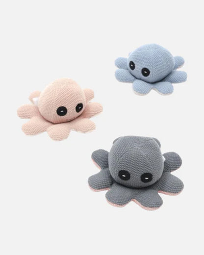 Bambini Sterling Blue Jelly Octopus Knitted Soft Toy-Improves Tactile Stimulation-Plush Cuddly Toy For Newborn