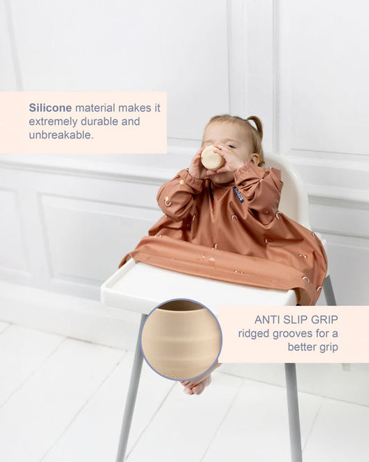 Bibado Meal Set Combo-Strong Suction Base-Encourages Self Feeding-Pack of 3-Fawn