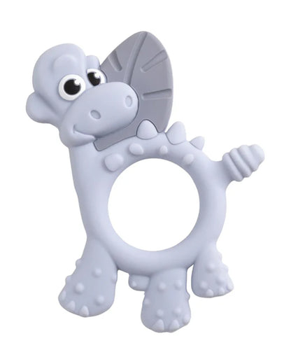 Bibado Dotty the Dinosaur-Silicone-Multi Sensory Teether-Mist-3m+
