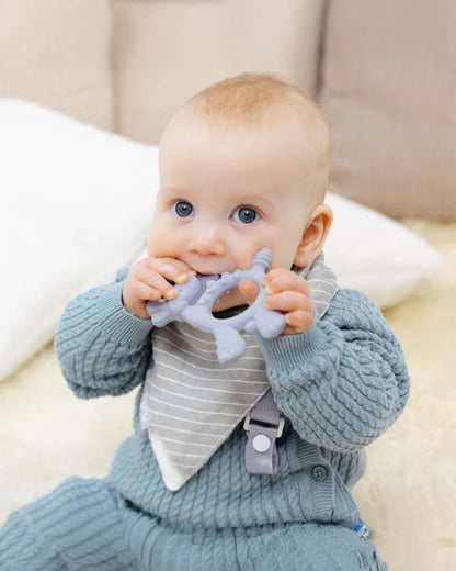 Bibado Dotty the Dinosaur-Silicone-Multi Sensory Teether-Mist-3m+