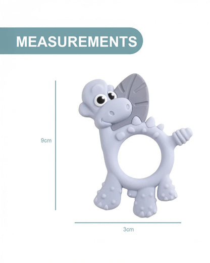 Bibado Dotty the Dinosaur-Silicone-Multi Sensory Teether-Mist-3m+