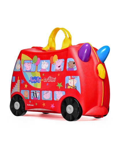 Trunki Peppa Pig Trolley Bag-Ride on Suitcase-With 18 Litres Capacity-With Tow & Carry Strap