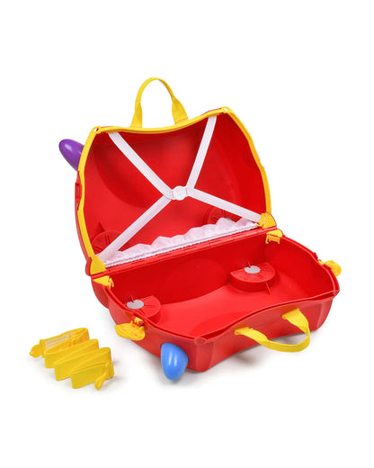 Trunki Peppa Pig Trolley Bag-Ride on Suitcase-With 18 Litres Capacity-With Tow & Carry Strap