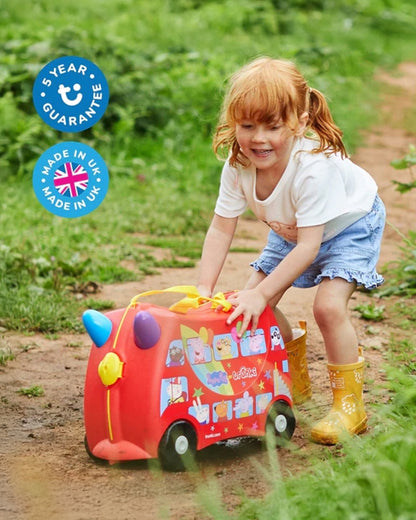 Trunki Peppa Pig Trolley Bag-Ride on Suitcase-With 18 Litres Capacity-With Tow & Carry Strap