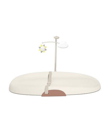 Skip Hop Nursery Style Diaper Changing Mat-With Wipe Clean, Non-Skid Base & Safety Belt-Oat