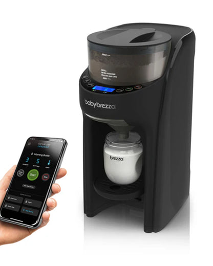 Baby Brezza Formula Pro Advanced Wifi Baby Formula Dispenser-Automatically Mix a Warm Formula Bottle from Your Phone Instantly-with 3 Temperature Settings-Adjustable Serving Size(60-300 ml)-Accurate Mixing-Airtight Formula Storage