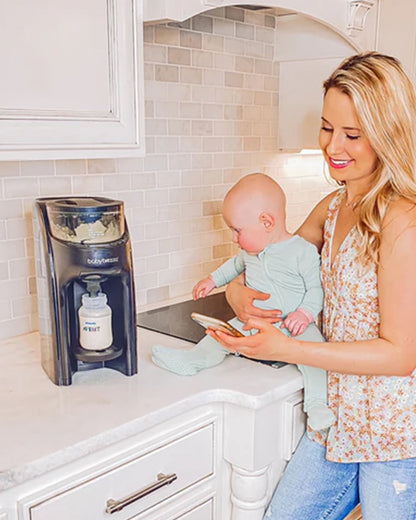 Baby Brezza Formula Pro Advanced Wifi Baby Formula Dispenser-Automatically Mix a Warm Formula Bottle from Your Phone Instantly-with 3 Temperature Settings-Adjustable Serving Size(60-300 ml)-Accurate Mixing-Airtight Formula Storage