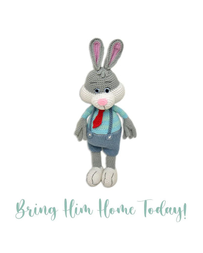 Happy Threads Jasper Bunny Soft Toy-Easily Washable-Plush Cuddly Toy For Newborn